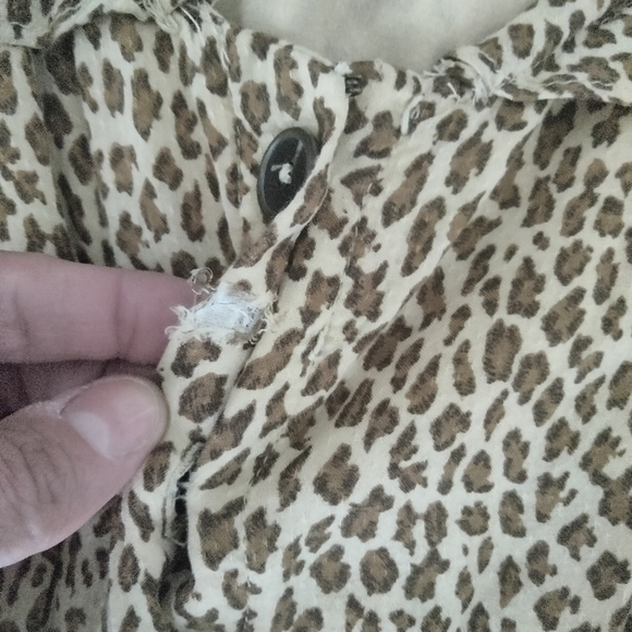Leopard print Anthropologie dress sz 0 - Picture 7 of 15